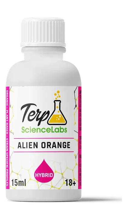 Terp Science Labs Alien Orange 15 mL bottle, original label